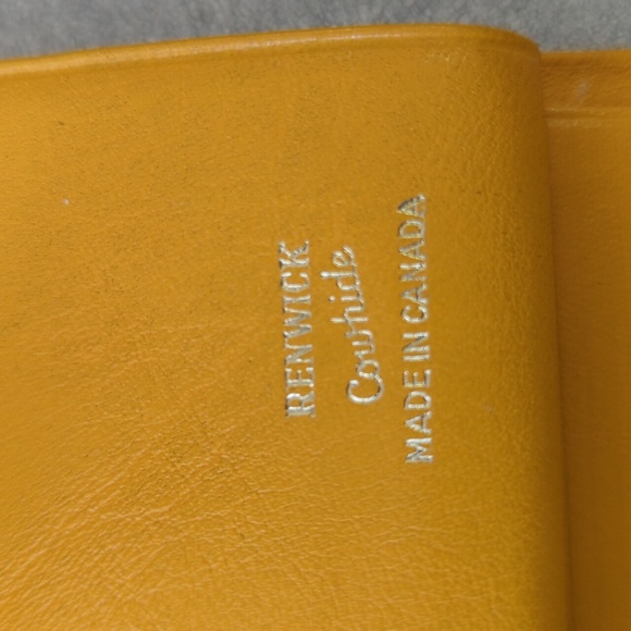 Vintage Renwick Yellow/Orange Wallet - Picture 2 of 7